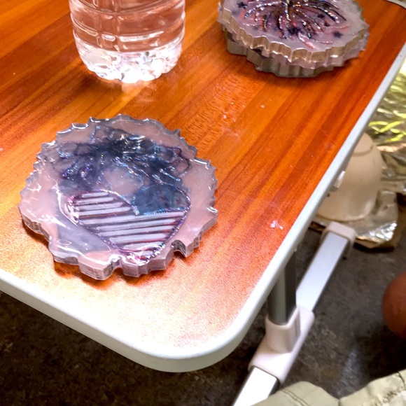 Let’s Celebrate w/ this adorable 4-piece coaster set and stand. Specify colors + - Picture 11 of 15